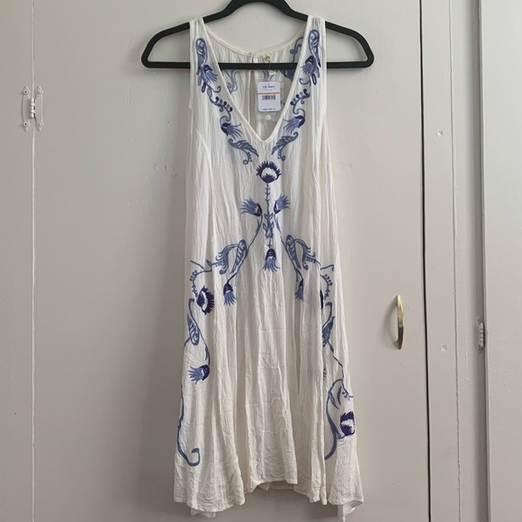 Free People Adelaide Festival Slip Dress Ivory SM - Picture 2 of 6